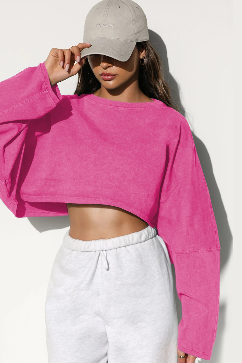 The Studio Layer Long Sleeve Cropped — AVLETICA