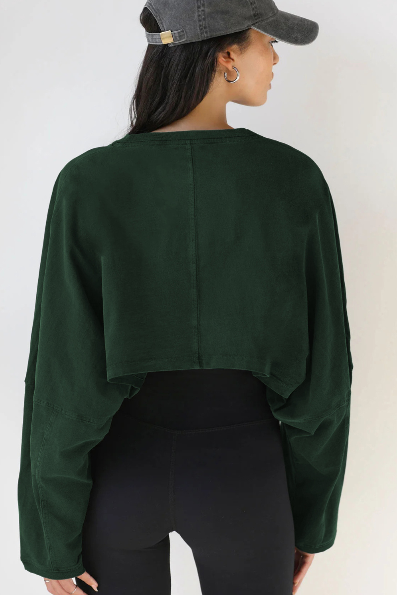 The Studio Layer Long Sleeve Cropped — AVLETICA