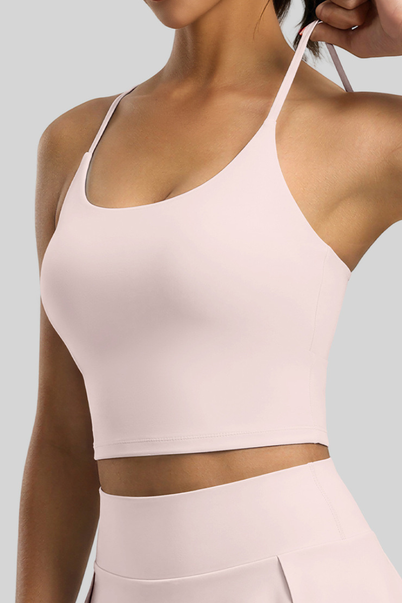 The Court Cami Tank — Ballet Pink