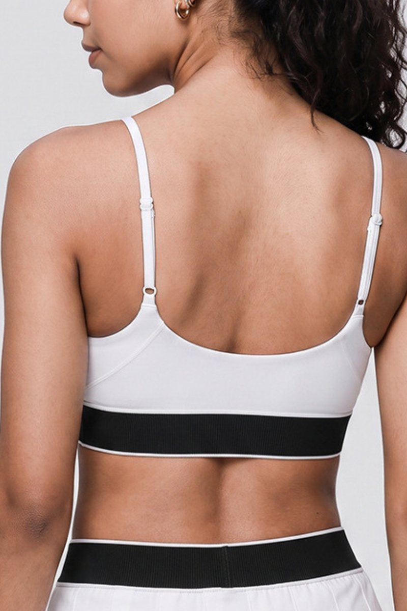 The Court Rib Bra — Cloud White