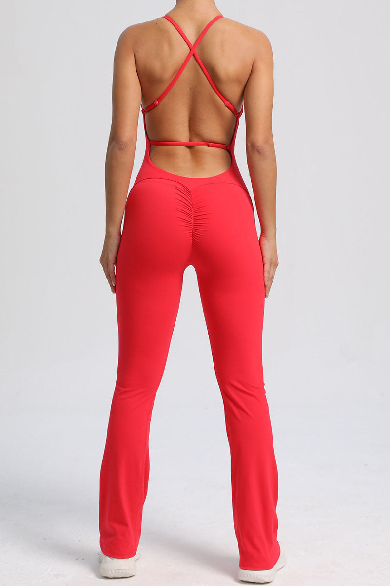 The Silhouette Flared-Leg One-Piece — AVLETICA