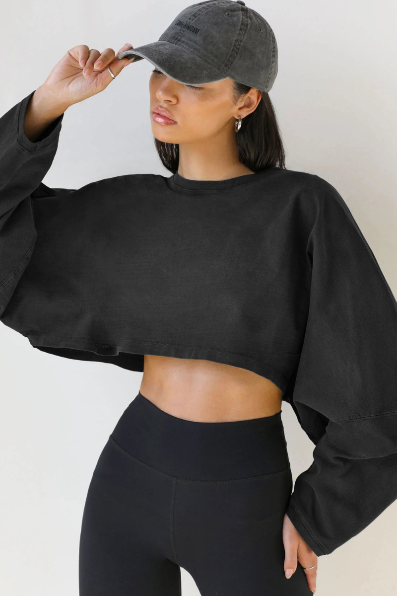 The Studio Layer Long Sleeve Cropped — AVLETICA