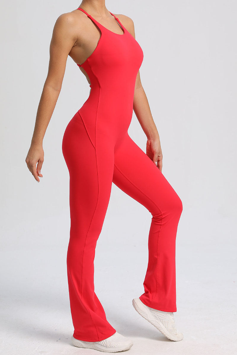 The Silhouette Flared-Leg One-Piece — AVLETICA