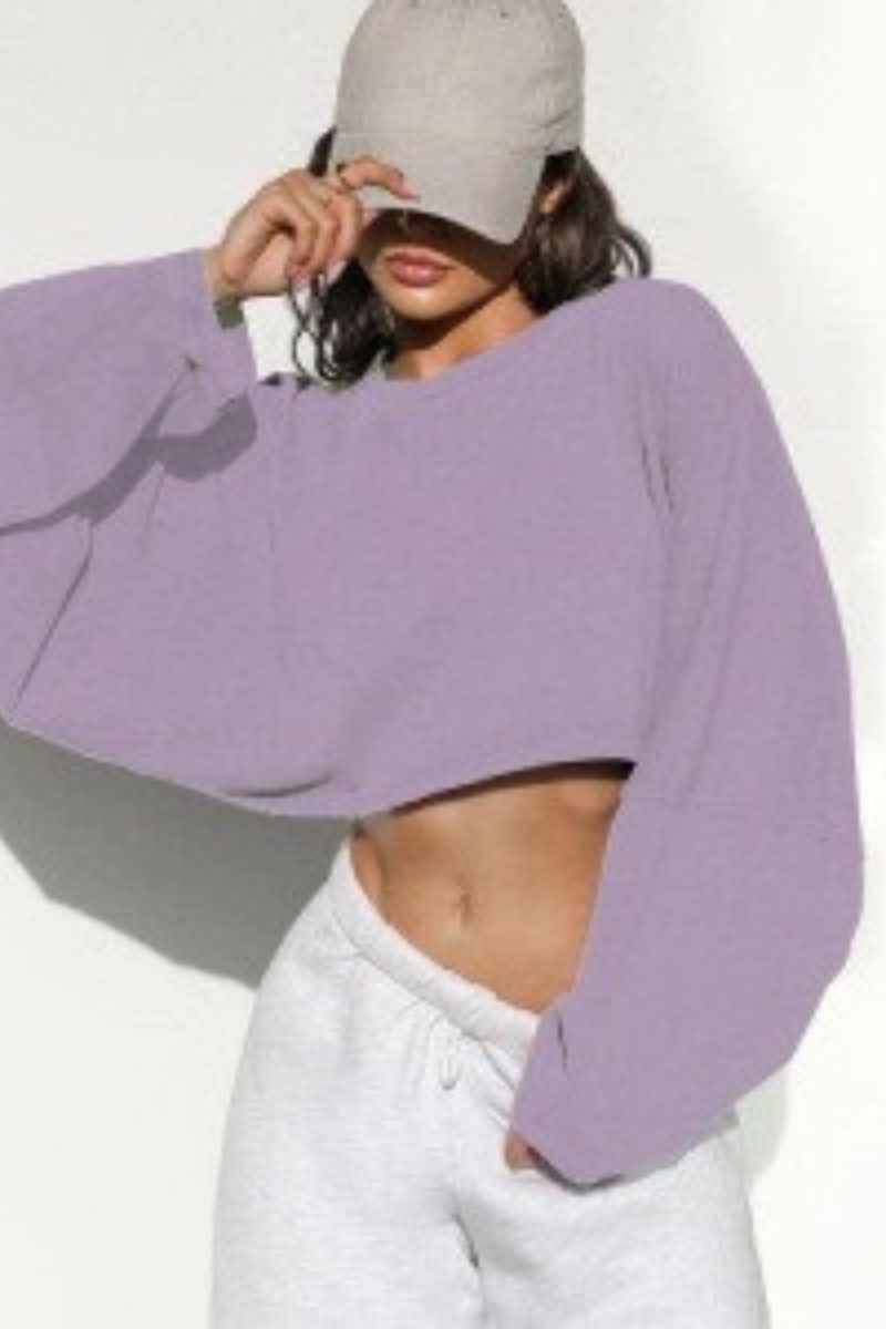 The Studio Layer Long Sleeve Cropped — AVLETICA