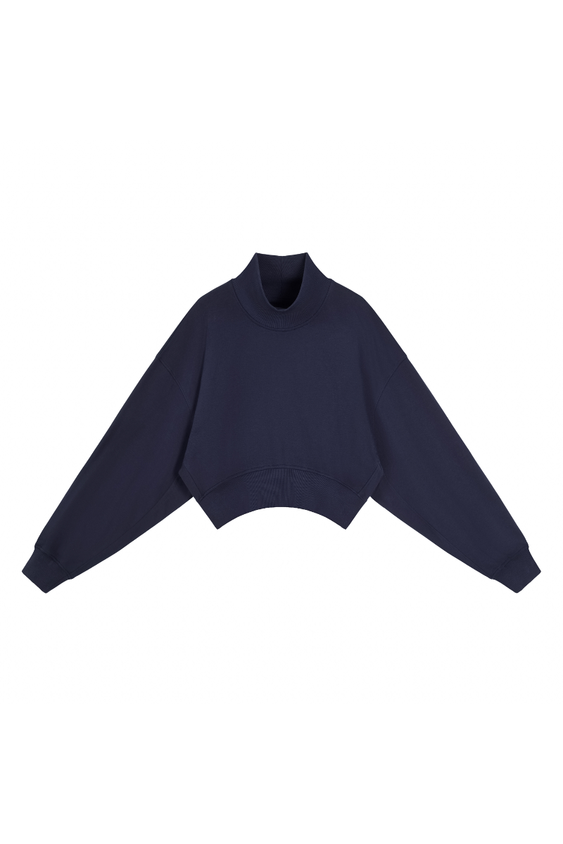 The Off-Duty Cropped Mockneck — AVLETICA