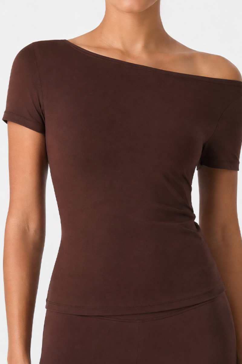 The Studio Layer Asymmetric Off-Shoulder Top — AVLETICA