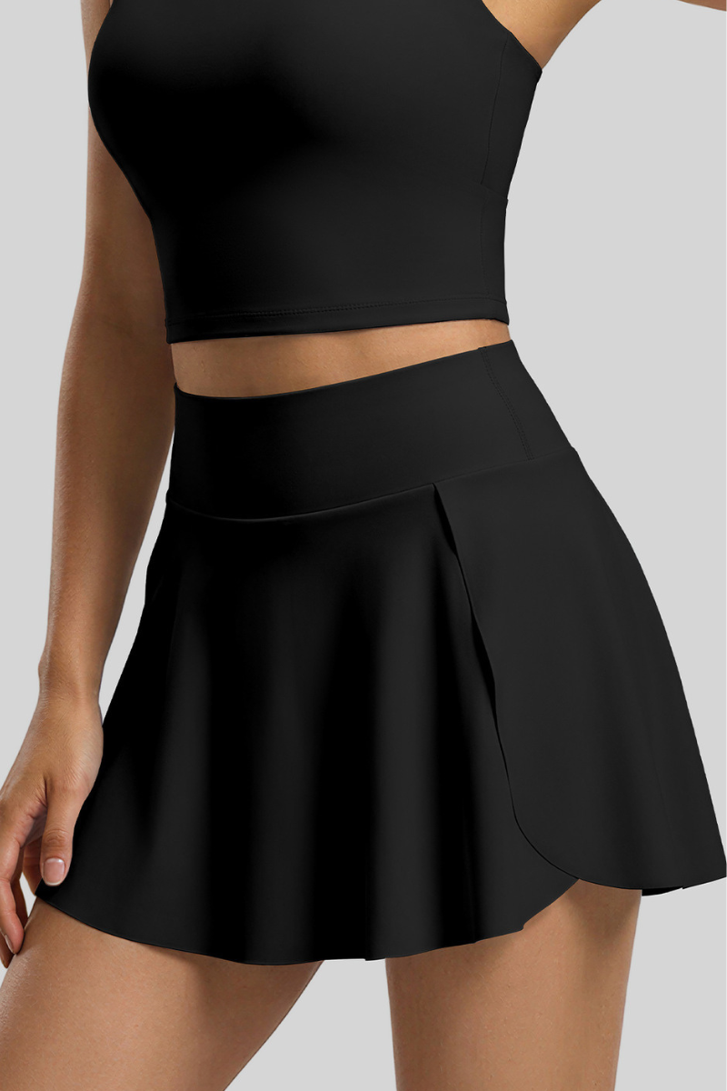 The Court Skort — Jet Black