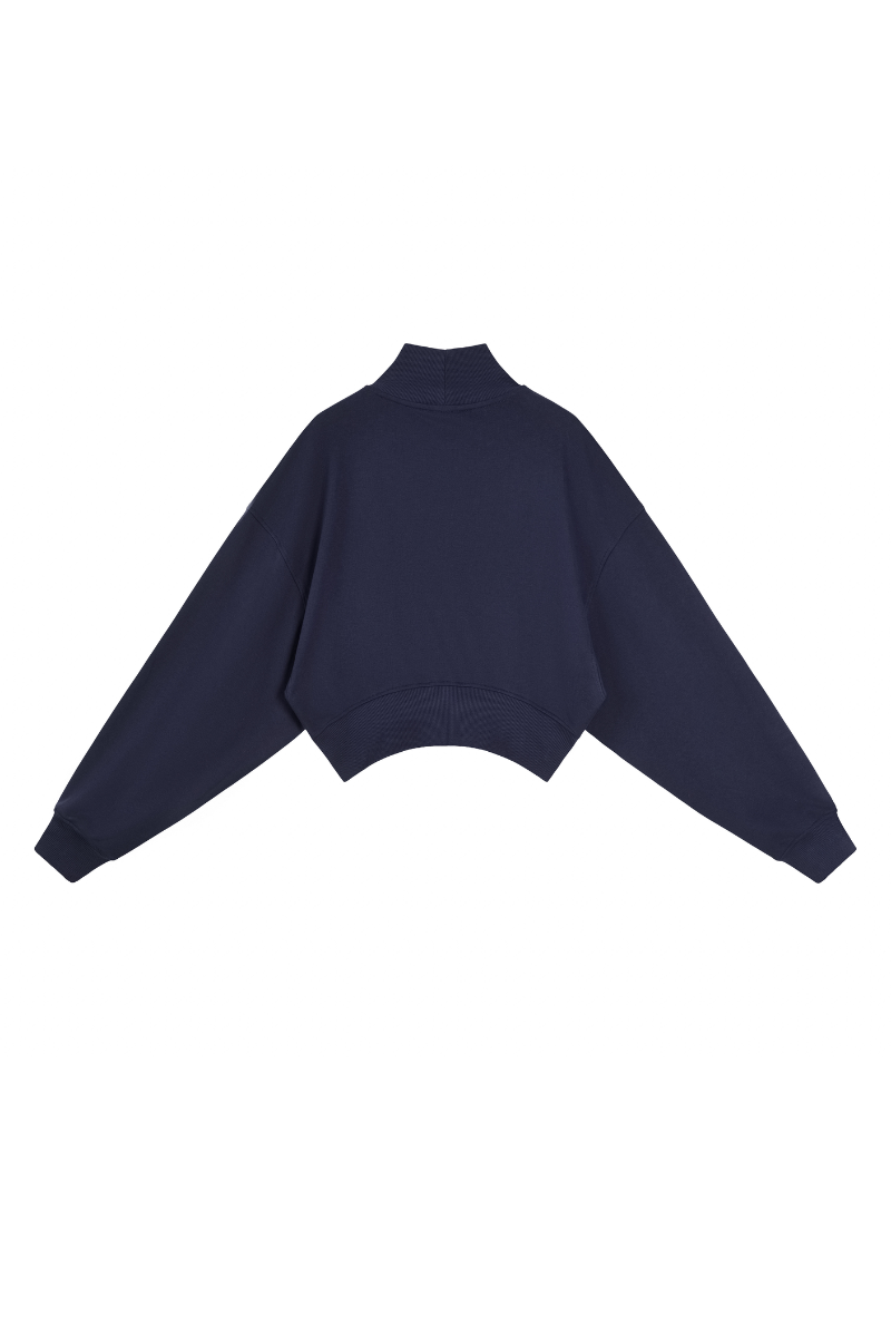 The Off-Duty Cropped Mockneck — AVLETICA