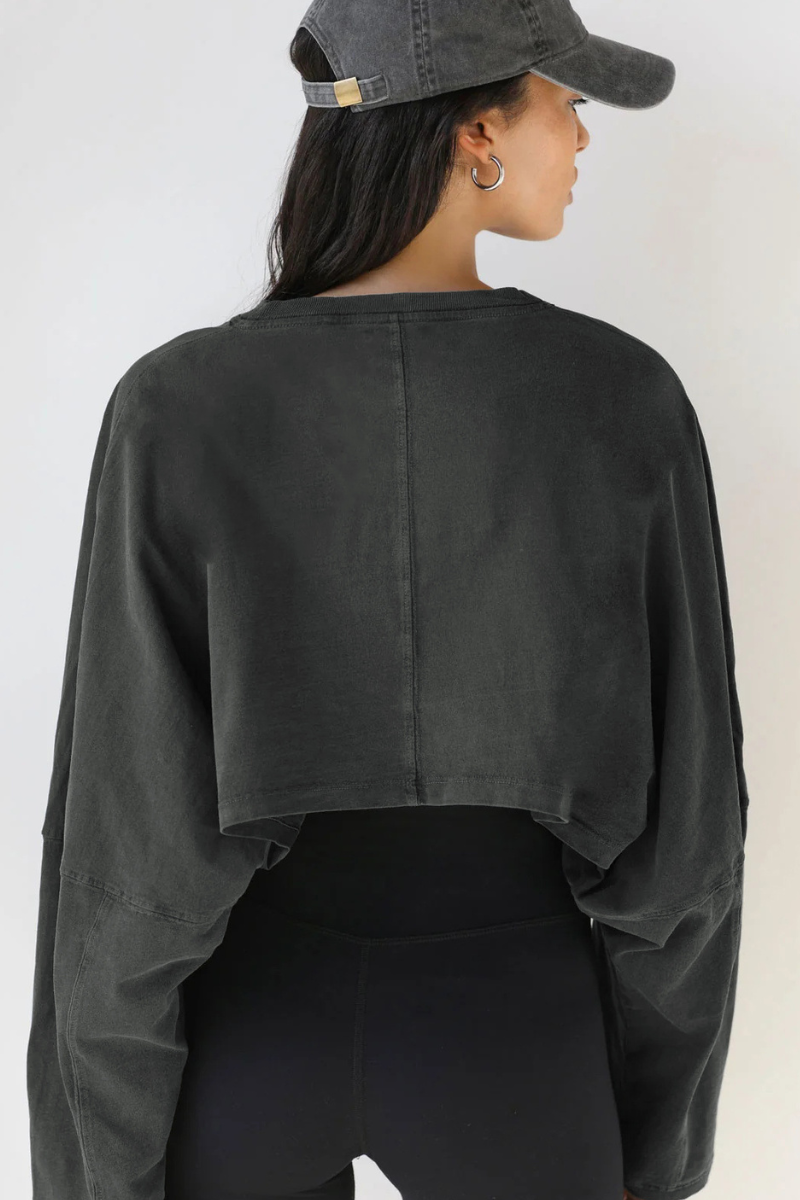 The Studio Layer Long Sleeve Cropped — AVLETICA