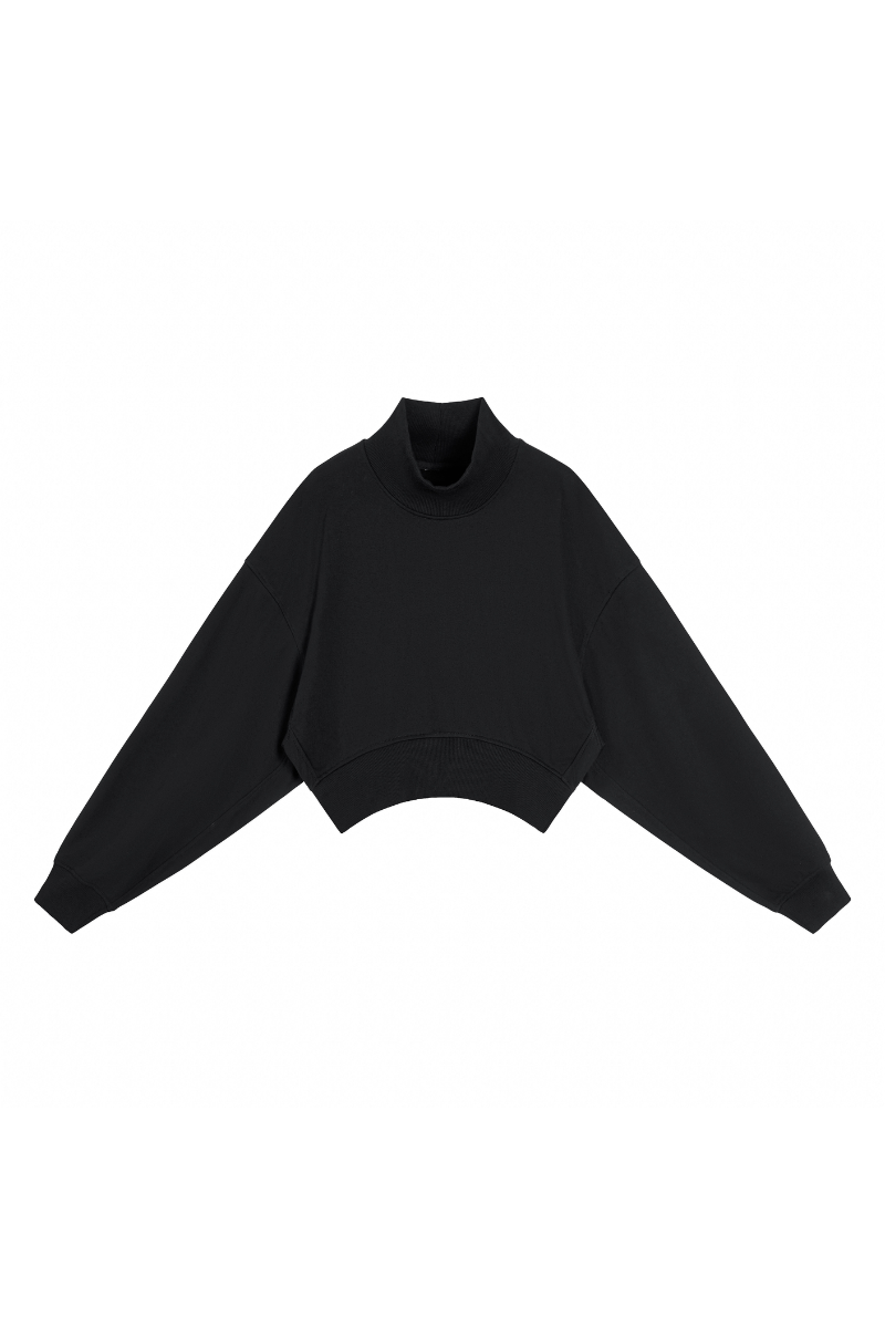 The Off-Duty Cropped Mockneck — AVLETICA