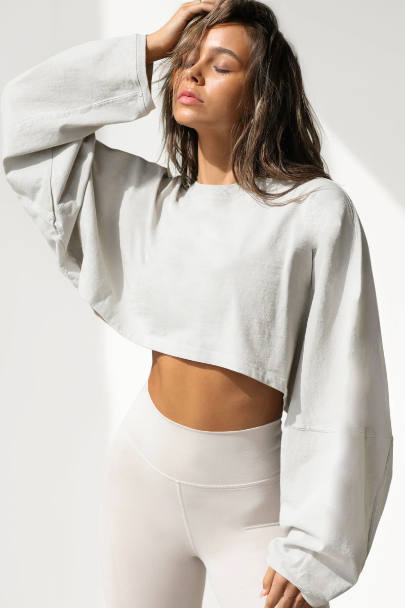 The Studio Layer Long Sleeve Cropped — AVLETICA