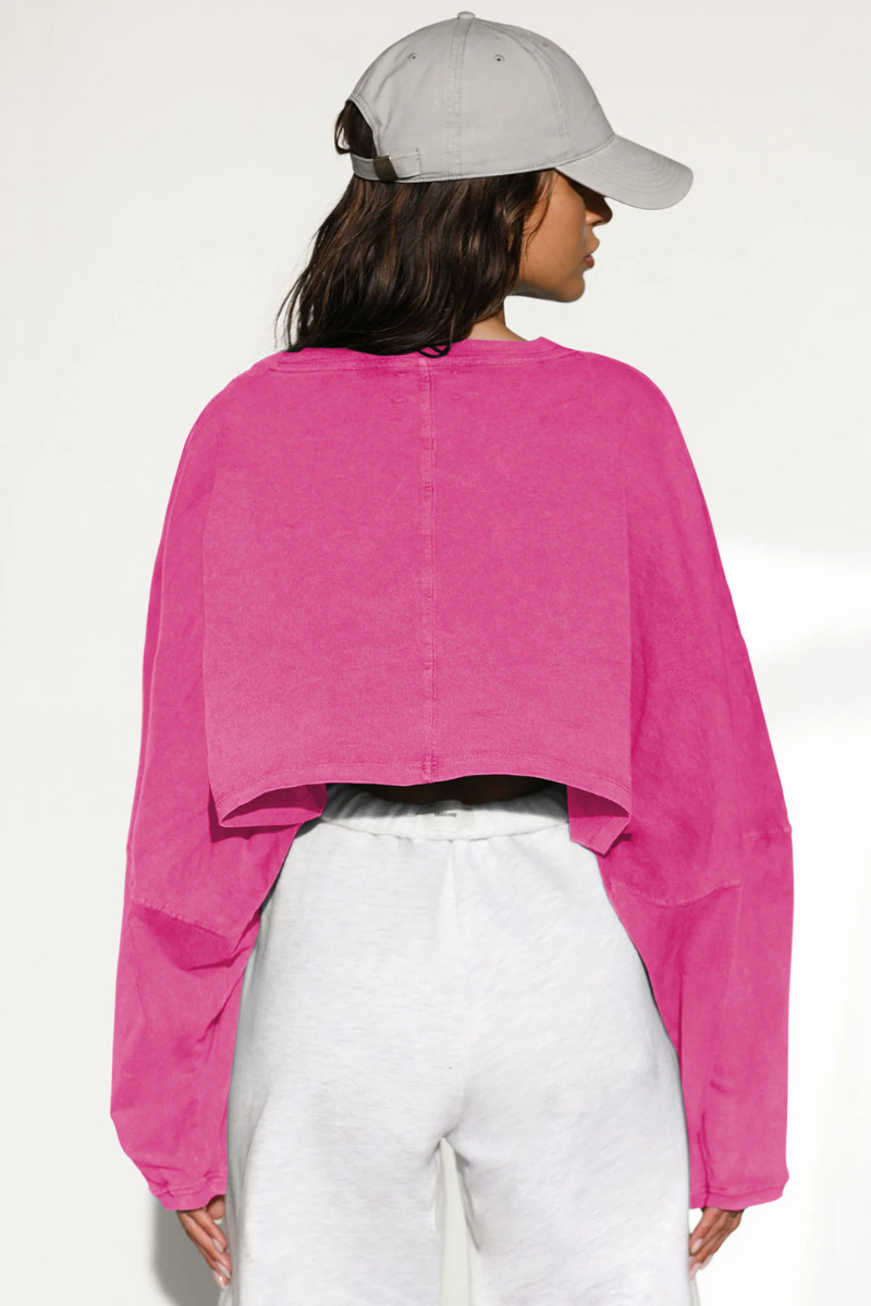 The Studio Layer Long Sleeve Cropped — AVLETICA