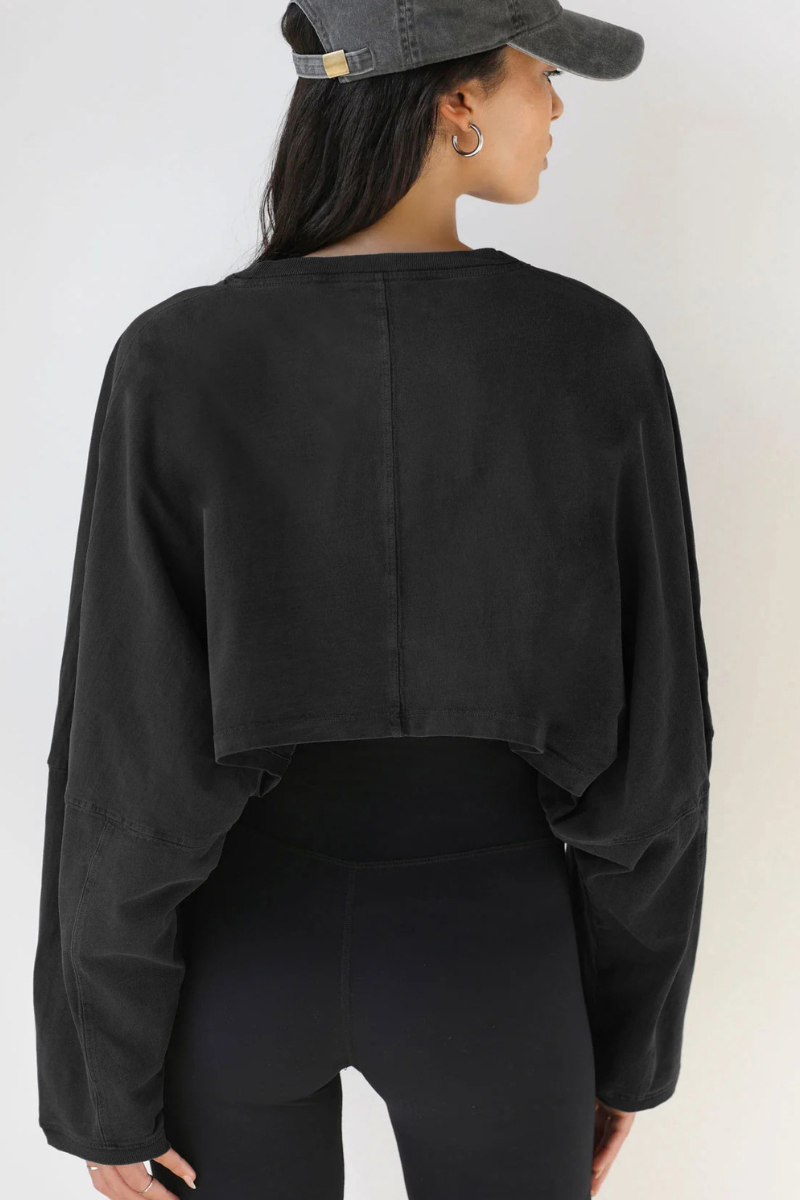The Studio Layer Long Sleeve Cropped — AVLETICA