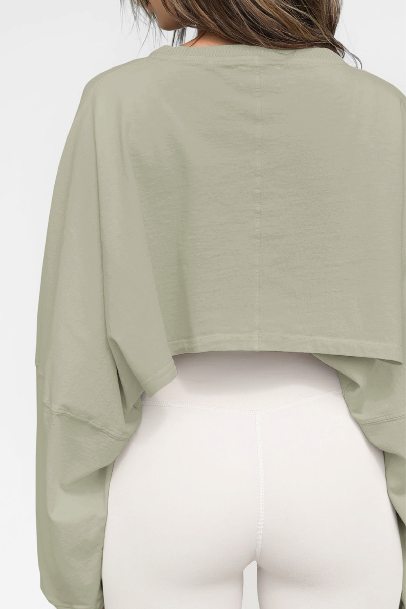 The Studio Layer Long Sleeve Cropped — AVLETICA