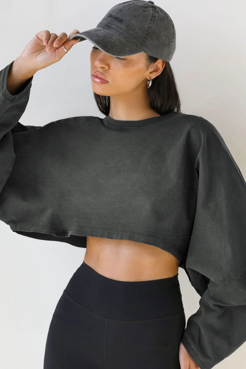 The Studio Layer Long Sleeve Cropped — AVLETICA