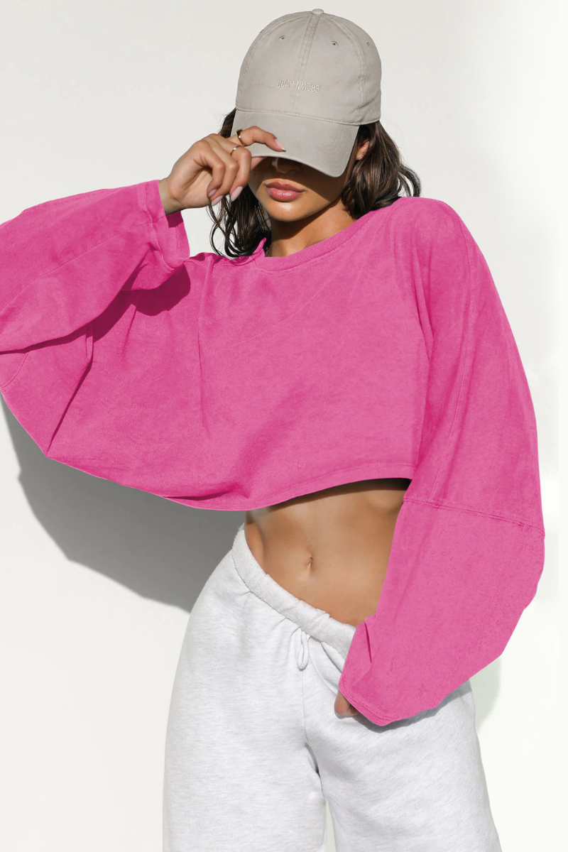 The Studio Layer Long Sleeve Cropped — AVLETICA
